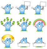 Desenhos animados do casa e os Home ilustração stock Desenhos animados do casa e os Home ilustração stock
