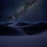 Desert Dunes Sand In Milky Way Stars Night Stock Images Desert Dunes Sand In Milky Way Stars Night Stock Images
