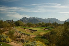 Desert golf course