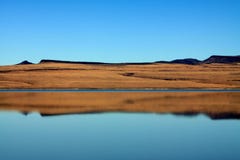 Desert Lake Reflection Royalty Free Stock Photography Desert Lake Reflection Royalty Free Stock Photography
