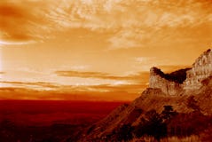 Desert Mountain Sunset Royalty Free Stock Image Desert Mountain Sunset Royalty Free Stock Image