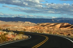 Desert Road Stock Images