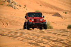 Desert safari in a jeep