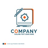 Design, App, Logo, Application, Design Logo Design. Blue and Ora vector illustration Design, App, Logo, Application, Design Logo Design. Blue and Ora vector illustration