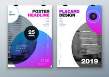 Design för affischmallorientering Affärsaffisch, plakatbakgrundsmodell i ljusa färger Vektorillustration med vektor illustrationer Design för affischmallorientering Affärsaffisch, plakatbakgrundsmodell i ljusa färger Vektorillustration med vektor illustrationer