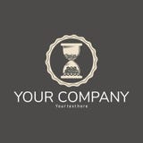 Design för logo för sandtid enkel vektor illustrationer Design för logo för sandtid enkel vektor illustrationer