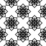 Design seamless monochrome snowflake pattern Vector Illustration Design seamless monochrome snowflake pattern Vector Illustration