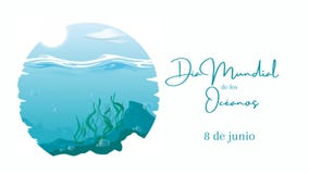 Banner Style World Ocean Day Clipart And Illustrations