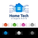 Designen för logoen för den molnhem-, Real Estate vektorn med huset och molnet formar, den föreställt internet, data eller vara v vektor illustrationer Designen för logoen för den molnhem-, Real Estate vektorn med huset och molnet formar, den föreställt internet, data eller vara v vektor illustrationer