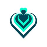 Designer heart. Logo, icon. royalty free illustration Designer heart. Logo, icon. royalty free illustration