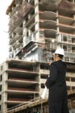 Designer Pointing At Building Under Construction Stock Image Designer Pointing At Building Under Construction Stock Image