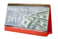 Desk Calendar and happy new year 2015 Stock Images Desk Calendar and happy new year 2015 Stock Images