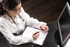 Desk de docteur Photographie stock libre de droits Desk de docteur Photographie stock libre de droits