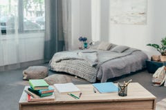 Desk with school supplies and books royalty free stock photo Desk with school supplies and books royalty free stock photo