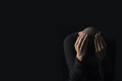 Desperate man with his hands in his head royalty free stock image Desperate man with his hands in his head royalty free stock image