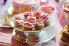 Dessert della doccia di bambino fotografia stock Dessert della doccia di bambino fotografia stock