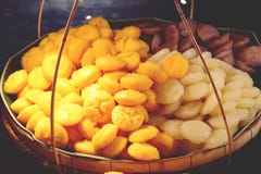 Dessert thaïlandais Toddy Palm Cake ou Kanom le Tarn images stock Dessert thaïlandais Toddy Palm Cake ou Kanom le Tarn images stock