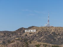 Det berömda hollywood tecknet royaltyfria foton Det berömda hollywood tecknet royaltyfria foton