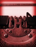 Detail einer alten Schreibmaschine Stockbild Detail einer alten Schreibmaschine Stockbild