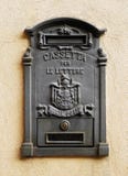 Detail of an italian old metal mailbox stock photos Detail of an italian old metal mailbox stock photos