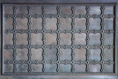 Detail of medieval black door with metal decoration of orthodox church Stock Photography Detail of medieval black door with metal decoration of orthodox church Stock Photography
