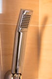 Detail of modern ceiling shower, interiors of a bath room royalty free stock image Detail of modern ceiling shower, interiors of a bath room royalty free stock image