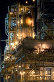 Detail Of A Refinery At Night Stock Photos Detail Of A Refinery At Night Stock Photos