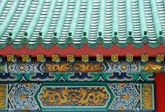 Detail Of Chinese Roof Stock Photography