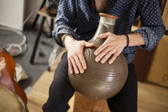 Metal percussion exotic flamenco instruments concept. stock photos Metal percussion exotic flamenco instruments concept. stock photos