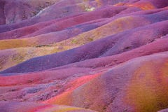 Detalhe recolhido fotografia da terra de sete cores em Maurícias fotografia de stock Detalhe recolhido fotografia da terra de sete cores em Maurícias fotografia de stock