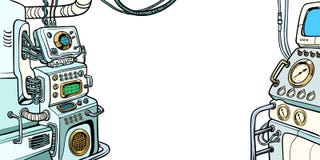 Detaljer av rymdskeppet royaltyfri illustrationer Detaljer av rymdskeppet royaltyfri illustrationer