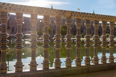 Detaljer från plazaen de Espana i Seville, Spanien arkivfoto Detaljer från plazaen de Espana i Seville, Spanien arkivfoto