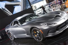 DETROIT - JANUARY 26 :The 2014 Dodge SRT Viper at The North Amer Stock Photography DETROIT - JANUARY 26 :The 2014 Dodge SRT Viper at The North Amer Stock Photography