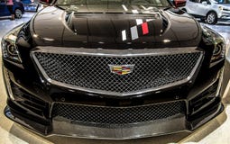 Front View Of 2019 Cadillac CTS In Detroit Michigan royalty free stock photos Front View Of 2019 Cadillac CTS In Detroit Michigan royalty free stock photos