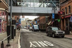 Detroit Greektown Busy City Street Scene Stock Photography Detroit Greektown Busy City Street Scene Stock Photography