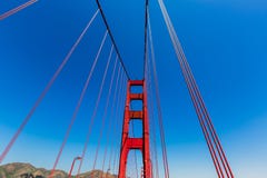 Dettagli di golden gate bridge in San Francisco California fotografia stock Dettagli di golden gate bridge in San Francisco California fotografia stock