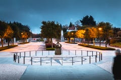 Dettaglio architettonico del santuario della nostra signora di Sameiro vicino a Braga fotografia stock libera da diritti Dettaglio architettonico del santuario della nostra signora di Sameiro vicino a Braga fotografia stock libera da diritti