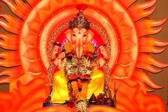Deus-Senhor indiano Ganesh-XII fotos de stock royalty free Deus-Senhor indiano Ganesh-XII fotos de stock royalty free