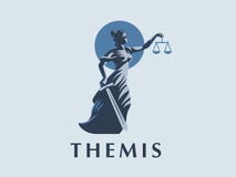 A deusa Themis com uma espada de justiça e de pesos em suas mãos ilustração royalty free A deusa Themis com uma espada de justiça e de pesos em suas mãos ilustração royalty free