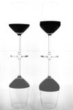 Deux glaces de vin images libres de droits Deux glaces de vin images libres de droits