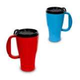 Deux tasses thermiques photo libre de droits Deux tasses thermiques photo libre de droits