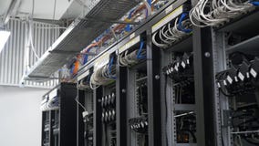 Device for mining crypto currency. Row of bitcoin miners set up on the wired shelfs. Mining cryptocurrency. Bitcoin farm Royalty Free Stock Photography Device for mining crypto currency. Row of bitcoin miners set up on the wired shelfs. Mining cryptocurrency. Bitcoin farm Royalty Free Stock Photography