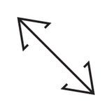 Diagonalny ikona wektoru znak i symbol odizolowywający na białym backgroun ilustracja wektor Diagonalny ikona wektoru znak i symbol odizolowywający na białym backgroun ilustracja wektor