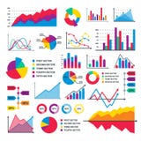 Diagram chart graph elements vector business infographic flow sheet diagram data template