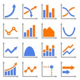 Diagrams and Graphs Icons Set. Vector Stock Photos Diagrams and Graphs Icons Set. Vector Stock Photos