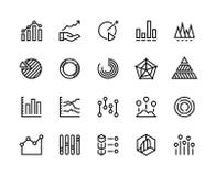 Diagrams line icons. Business data chart pie increase analytic candlestick chart trend information graph. Diagram vector stock illustration Diagrams line icons. Business data chart pie increase analytic candlestick chart trend information graph. Diagram vector stock illustration