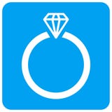 Diamentowego pierścionku Raster Zaokrąglająca Kwadratowa ikona ilustracji Diamentowego pierścionku Raster Zaokrąglająca Kwadratowa ikona ilustracji