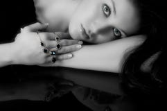 Diamond And Sapphire Necklace Stock Photos Diamond And Sapphire Necklace Stock Photos