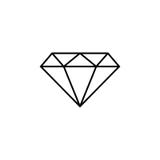 diamond icon. Element of simple icon for websites, web design, mobile app, info graphics. Thin line icon for website design and de stock illustration diamond icon. Element of simple icon for websites, web design, mobile app, info graphics. Thin line icon for website design and de stock illustration