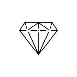 diamond icon. Element of simple icon in material style for mobile concept and web apps. Thin line icon for website design and deve royalty free illustration diamond icon. Element of simple icon in material style for mobile concept and web apps. Thin line icon for website design and deve royalty free illustration